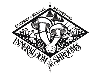 Innerbloom Shrooms/ gourmet & medicinal mushrooms  logo design by coco