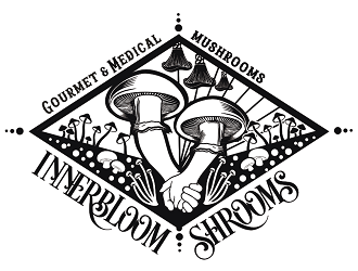 Innerbloom Shrooms/ gourmet & medicinal mushrooms  logo design by coco