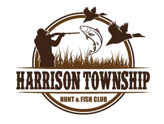 Harrison Township Hunt & Fish club logo design by ElonStark