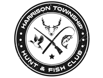 Harrison Township Hunt & Fish club logo design by schiena