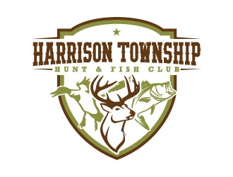Harrison Township Hunt & Fish club logo design by daywalker