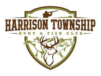 Harrison Township Hunt & Fish club logo design by daywalker