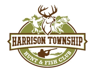 Harrison Township Hunt & Fish club logo design by daywalker