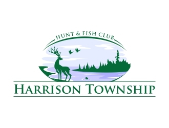Harrison Township Hunt & Fish club logo design by naldart