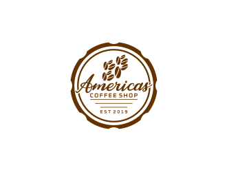 Americas Coffee Shop logo design by bricton