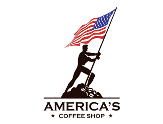 Americas Coffee Shop logo design by logolady