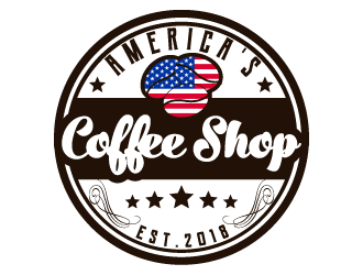Americas Coffee Shop logo design by mirceabaciu