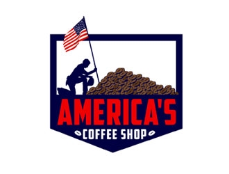 Americas Coffee Shop logo design by LogoInvent