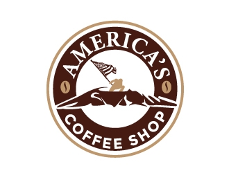 Americas Coffee Shop logo design by art-design