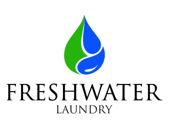 Freshwater Laundry logo design by jetzu