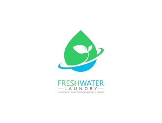 Freshwater Laundry logo design by yunda
