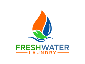 Freshwater Laundry logo design by akhi