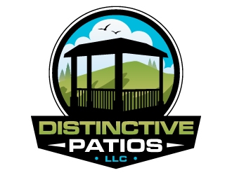 Distinctive Patios LLC logo design by Suvendu