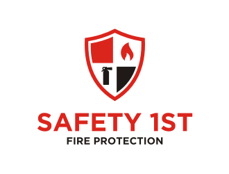 SAFETY 1ST FIRE PROTECTION logo design by Franky.
