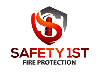SAFETY 1ST FIRE PROTECTION logo design by Kanenas