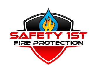 SAFETY 1ST FIRE PROTECTION logo design by Suvendu