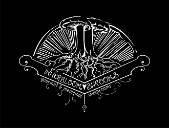 Innerbloom Shrooms/ gourmet & medicinal mushrooms  logo design by Republik