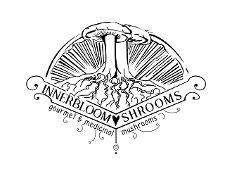 Innerbloom Shrooms/ gourmet & medicinal mushrooms  logo design by Republik