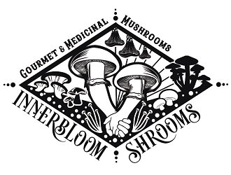 Innerbloom Shrooms/ gourmet & medicinal mushrooms  logo design by coco