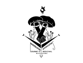 Innerbloom Shrooms/ gourmet & medicinal mushrooms  logo design by frontrunner