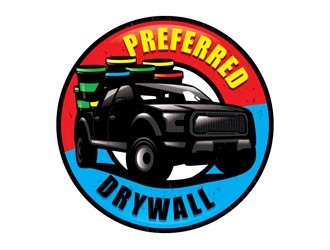 Preferred Drywall logo design by shere