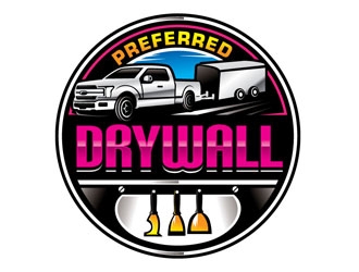 Preferred Drywall logo design by shere