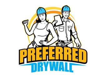 Preferred Drywall logo design by shere