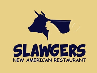 SLAWGERS New American Restaurant logo design by LogoInvent
