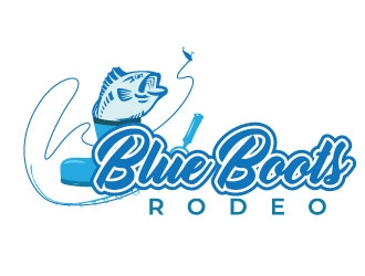 Blue Boot Rodeo logo design by d1ckhauz