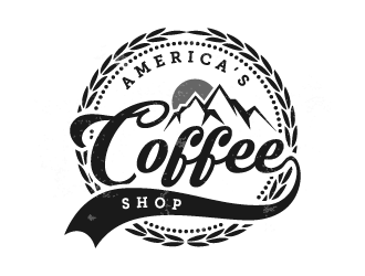 Americas Coffee Shop logo design by pencilhand