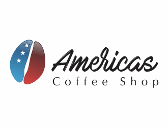 Americas Coffee Shop logo design by up2date