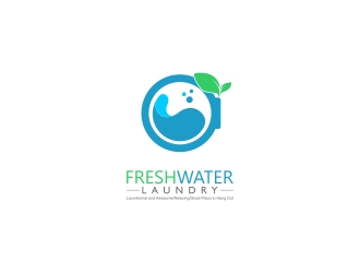 Freshwater Laundry logo design by yunda