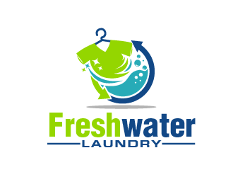 Freshwater Laundry logo design by THOR_