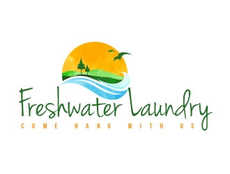 Freshwater Laundry logo design by Suvendu
