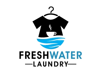 Freshwater Laundry logo design by Conception