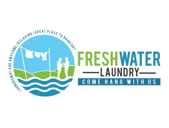 Freshwater Laundry logo design by Conception