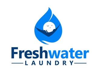 Freshwater Laundry logo design by DreamLogoDesign