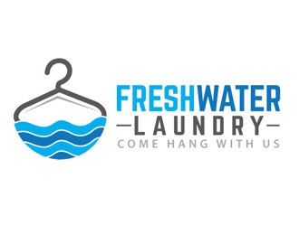 Freshwater Laundry logo design by shere