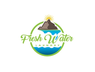 Freshwater Laundry logo design by MUSANG