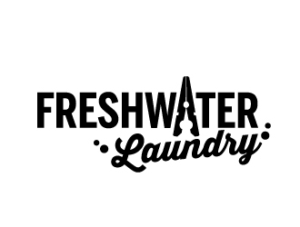 Freshwater Laundry logo design by ElonStark