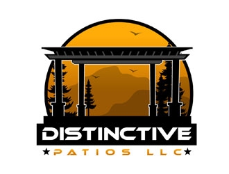 Distinctive Patios LLC logo design by LogoInvent