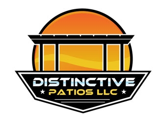 Distinctive Patios LLC logo design by frontrunner