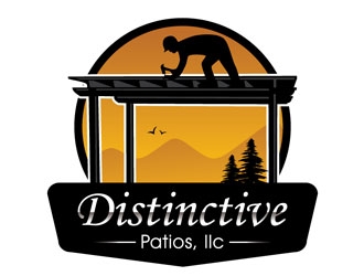 Distinctive Patios LLC logo design by shere