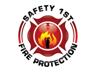 SAFETY 1ST FIRE PROTECTION logo design by shere