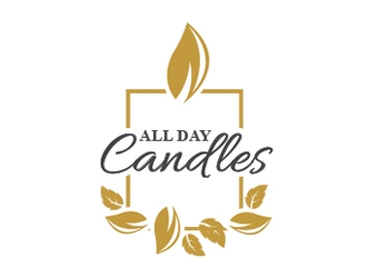 All Day Candles logo design by Roma