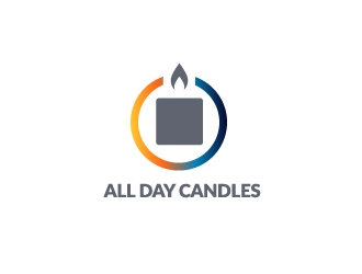 All Day Candles logo design by Loregraphic