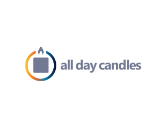 All Day Candles logo design by Loregraphic