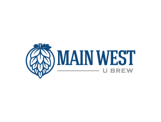 Main West U Brew  logo design by shadowfax