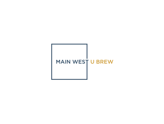 Main West U Brew  logo design by Diancox