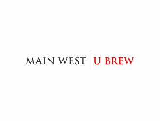 Main West U Brew  logo design by haidar